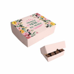 Caixa para doces Mãe Rosé - 36 unidades