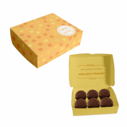 Caixa para doces Pra Você - Amarela - 36 unidades