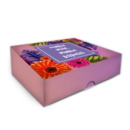 Caixa para doces Gérbera - 36 unidades