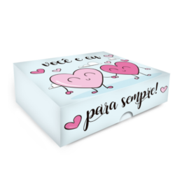 Caixa para doces Você & Eu para Sempre - 36 unidades