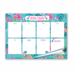 Planner Floral - 6 unidades