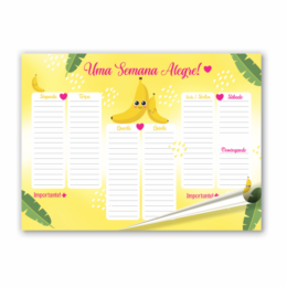 Planner Banana Tropical - 6 unidades