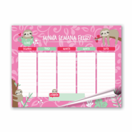 Planner Deu Preguiça - 6 unidades