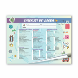Planner Viagem - 6 unidades