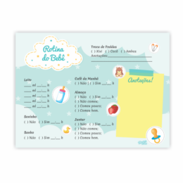 Planner Rotina do Bebê - 6 unidades