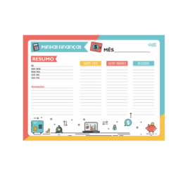 Planner Finanças - 6 unidades