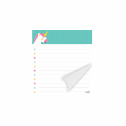 Bloquinho Unicórnio - 11x12 cm - 10 Unidades