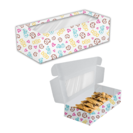 Caixa para cookies com visor - Hoje eu mereço! - 24 unidades