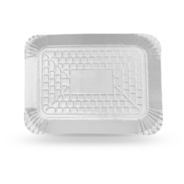 Bandeja Laminada 33 (16x23 cm) Branco - 20 unidades