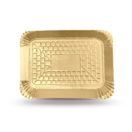 Bandeja Laminada 33 (16x23 cm) Dourado - 20 unidades