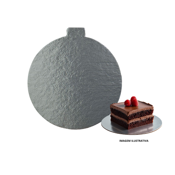 Base para Monoporções Redonda Prata 10 cm - 30 unidades