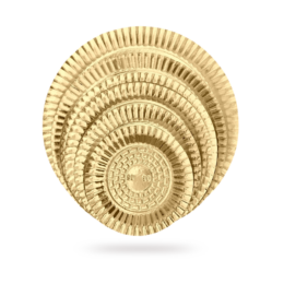Prato Laminado 14 (42 cm) Dourado - 20 unidades