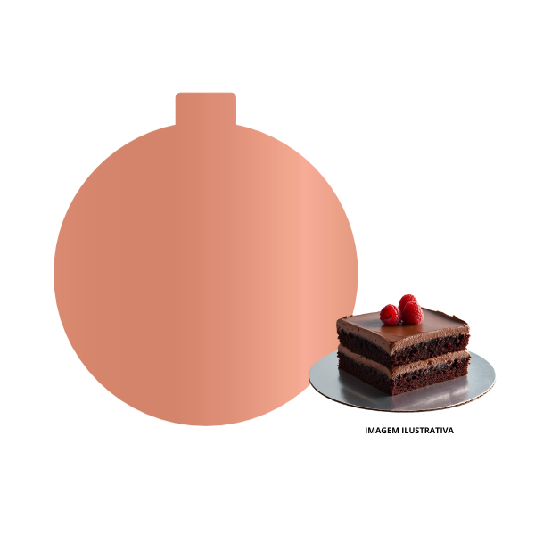 Base para Monoporções Redonda 10 cm Rose Gold - 30 unidades