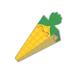 Mini Cone Guloseimas Milho (6 unidades) - OPORTUNIDADE