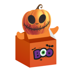 Caixa para lembrança Pop Up Abóbora - 36 unidades