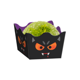 Forminha Caixeta Halloween- pacote com 24 unidades