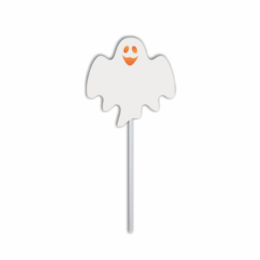 Palito Decorativo Halloween Fantasma - pacote com 10 unidades