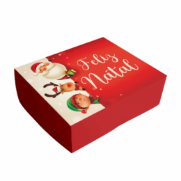 Caixa para 6 doces Feliz Natal - 36 unidades
