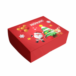 Caixa para presentes Papai Noel Fofinho - 10 unidades